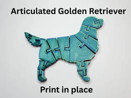 articulated golden retriever