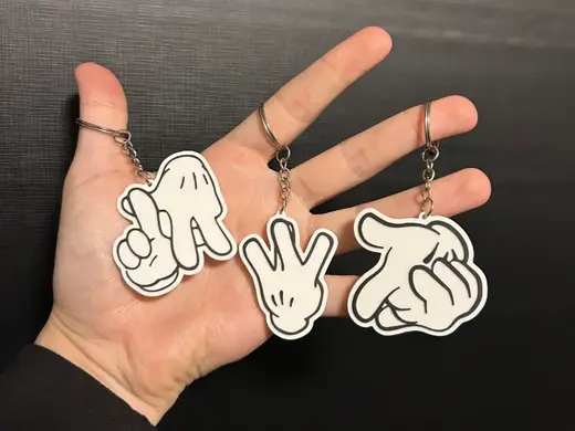 Hand Signs Keychain Pack 1