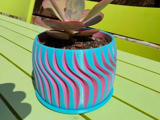 Spiral Two-Color Planter (best printed on H2D)