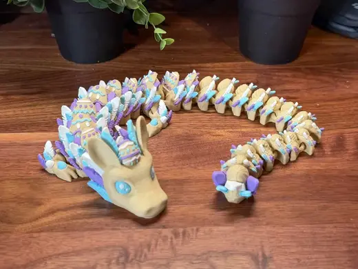 Easter Articulated Dragon 2026 - By Vixvvo3D