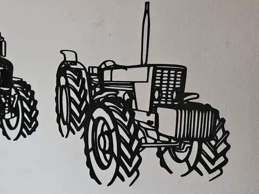 IHC 624 Allrad Silhouette Wall Art