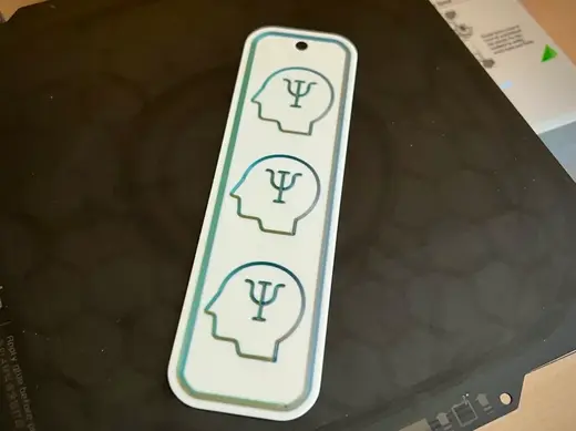 Psychology symbol bookmark