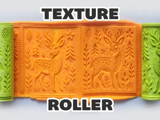 Texture Roller V184 | Deer Folk Art