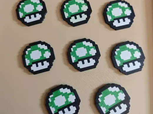 1-UP Mario magnet 8-bit