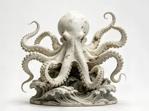 深海巨兽—章鱼 高细节 一体打印