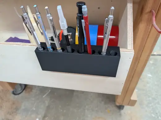 Hanging Pen Holder for 1/2" Plywood