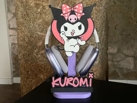 Headphones stand Kuromi Heart