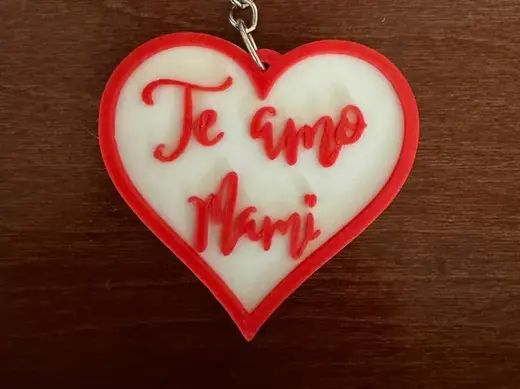 Llavero Corazón Te Amo Mami