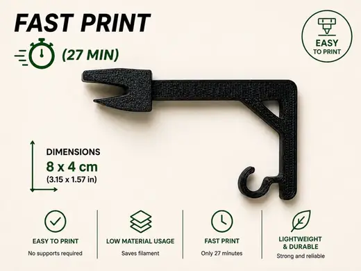 Tea Bag Holder Clip | Crane | Fast Print