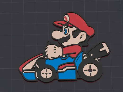 Mario kart keychain