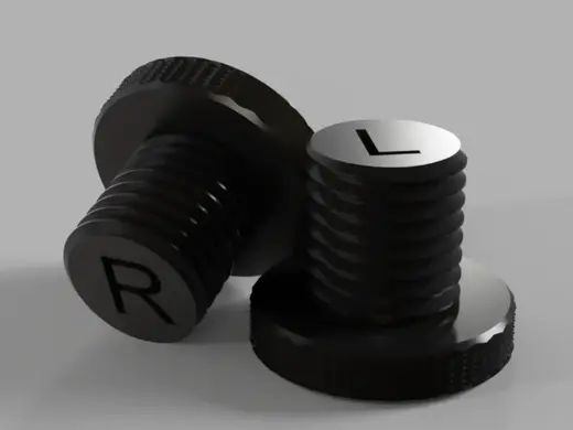 M10×1.25 Mirror Delete Thumb Screw Plugs RH and LH