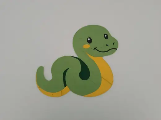 Cute Snake 3D Puzzle for Kids - Supportless