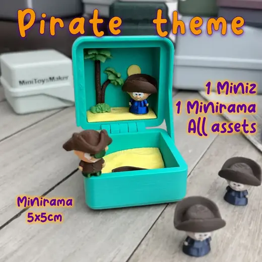 Pirate - Minirama 5x5 by MiniToysMaker