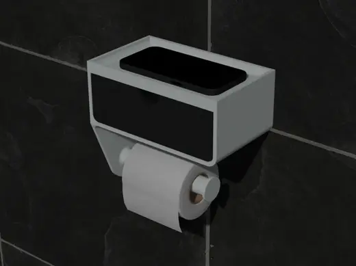 Toilet Paper Holder with Drawer