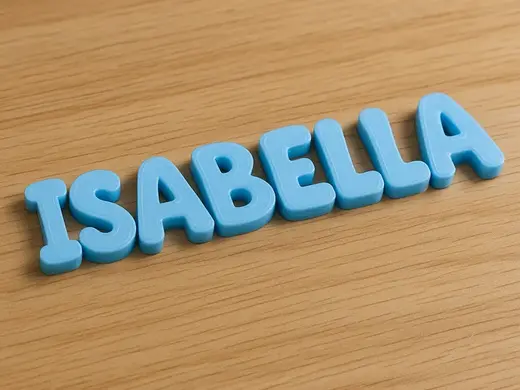 Nome Isabella, fonte cartoonesca