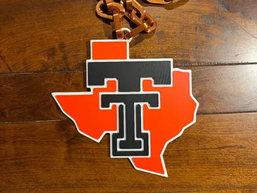 Texas Tech Red Raiders Oversized Necklace Alt Logo