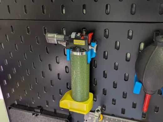 IKEA Skadis holder for a Proxxon gas burner