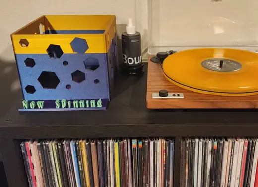 Now spinning 45 record box