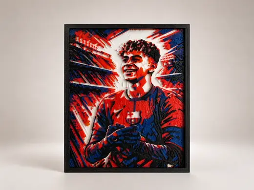 Lamine Yamal Football Wall Art