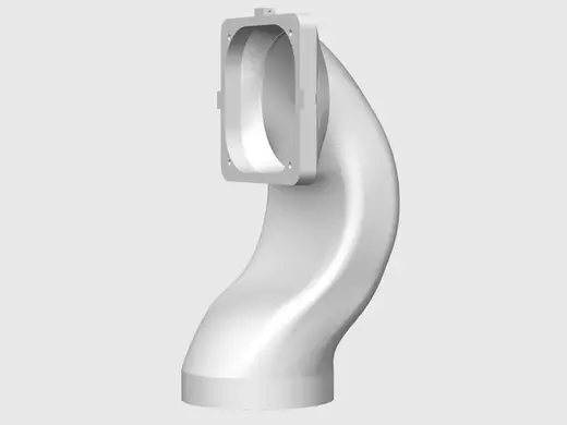 Low profile 100mm adapter for Bambu exhaust kit