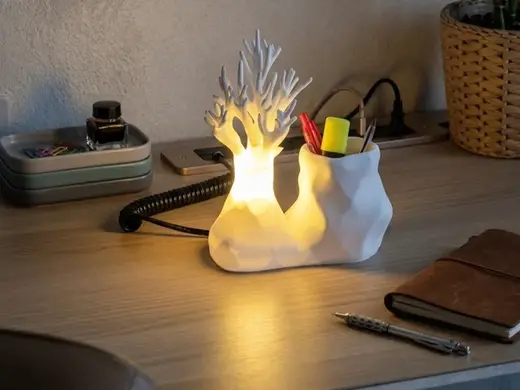 Lampada Corallo Organica con Portapenne