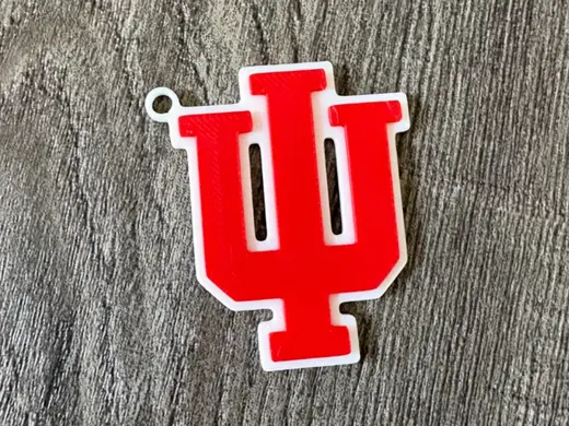 Indiana Hoosier Keychain
