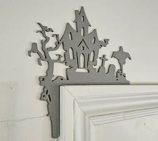 Halloween Haunted House door corner home deco