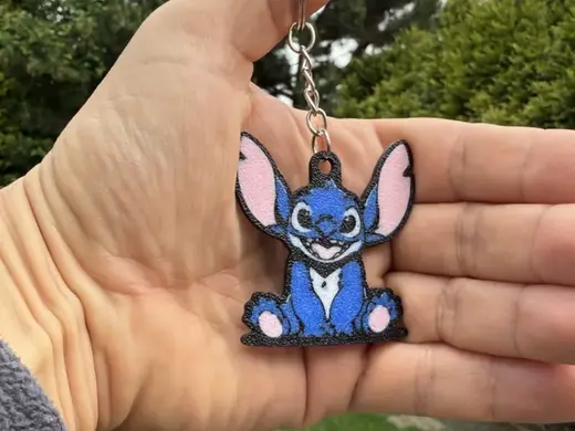 Stitch Keychain Double-Sided