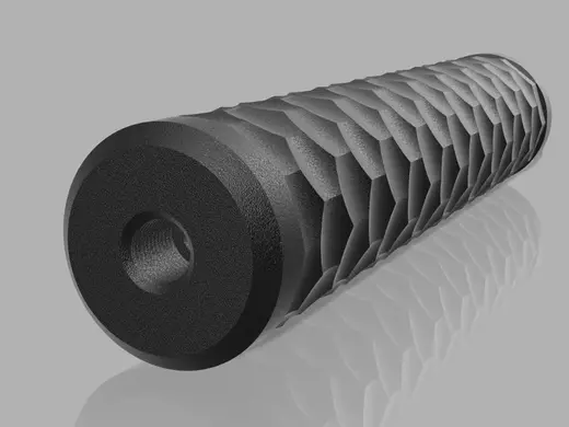 High Power Moderator Hexagon .22 (1/2"-28 UNEF)