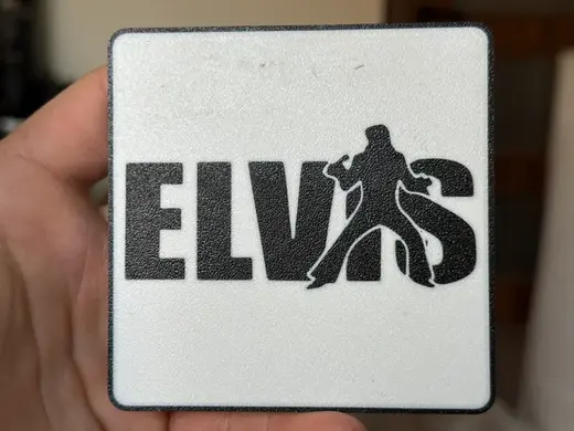 Elvis Presley Sign coaster