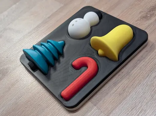 High Contrast Puzzle für Kleinkinder (Weihnachten)
