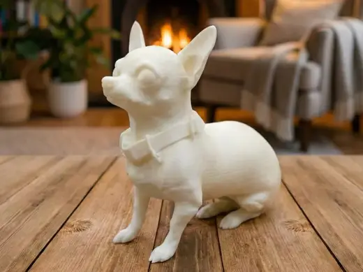 Chihuahua mit Halsband Hund Realistisch