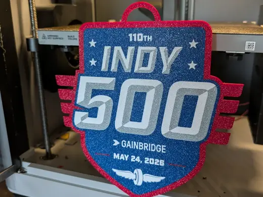 Indy 500 Oversized Necklace Pendant