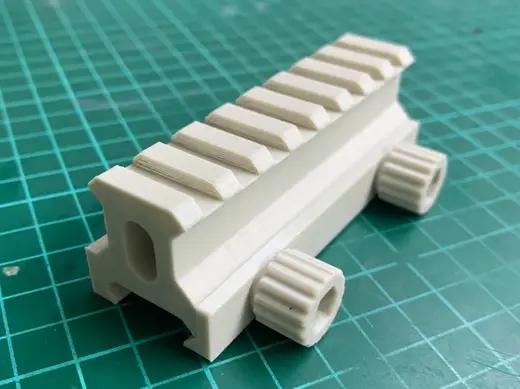 85mm長皮卡丁尼導軌-23mm增高架 Picatinny rail liftup