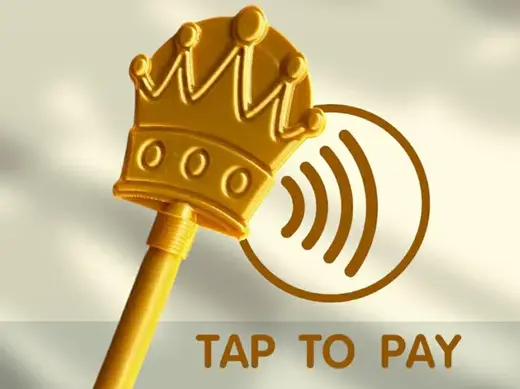 Crown Tiara tap to pay wand