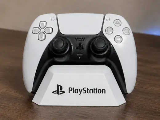 Supporto per controller PS5 scritta Playstation