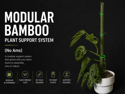 Modular Bamboo Plant Support System (No Ams)