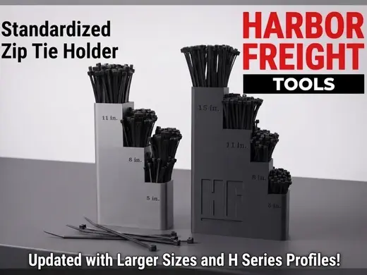Zip Tie Organizer (Harbor Freight Edition)