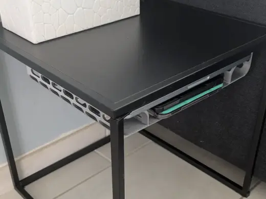 Under-Desk Mount for MacBook Air M5 & Dual Tablets