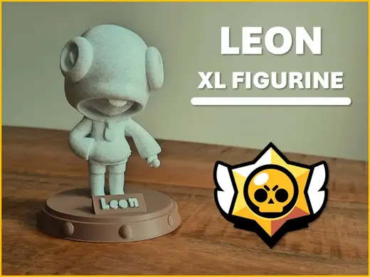 Leon | XL Brawl Stars Figurine (No AMS)