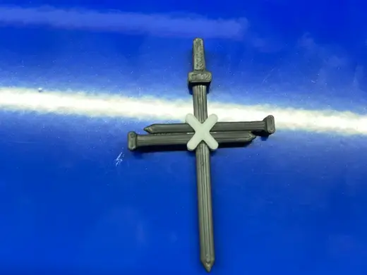Three Nails Cross Necklace/Keychain