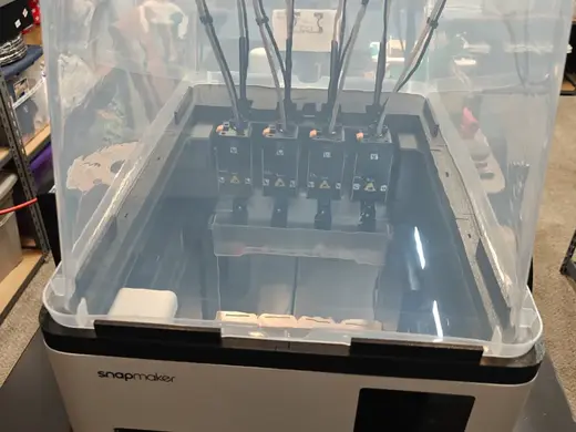 Snapmaker U1 Top using Walmart Sterilite 55L bin
