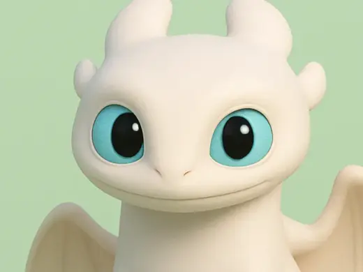 Light Fury Dragon – How to Train Your Dragon