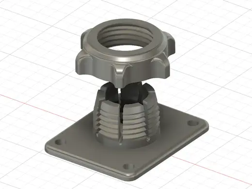 17mm Ball Mount Adapter Socket, AMPS 30x38mm