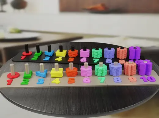 Educational Number and Shape Puzzle for kids