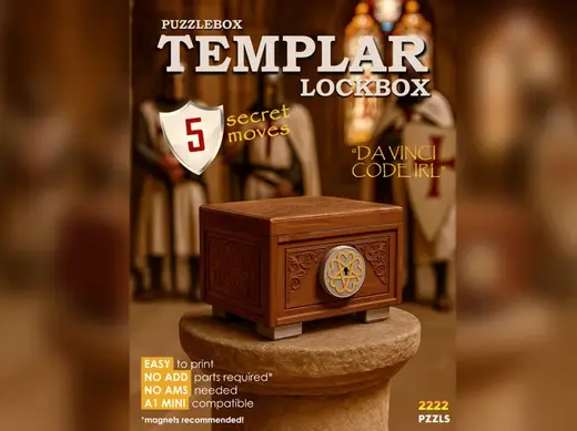 Templar Lockbox | Mechanical Puzzlebox