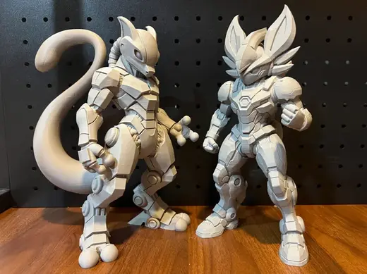 Mecha Pokemon Series Cinderace Blaze Engine Statue