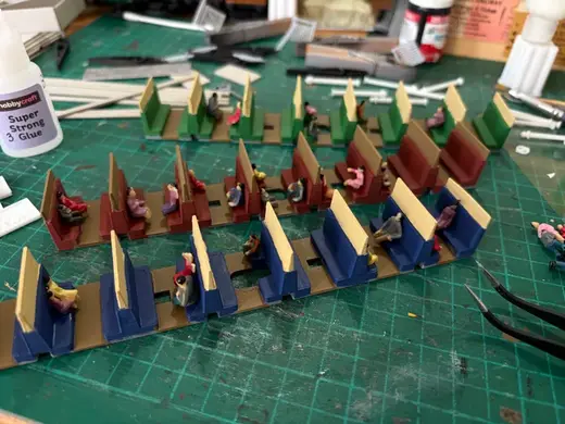 Hornby OO Gauge Clerestory Coach + Brake interior