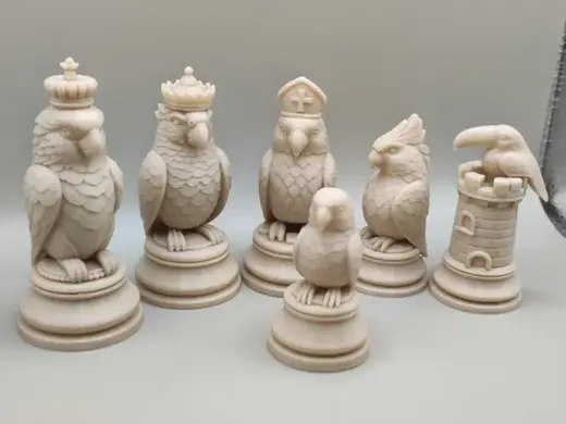 Exotic Birds Chess Set