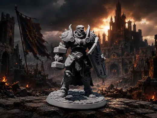 Ironclad Oathbreaker – Divine Cleric 42mm D&D